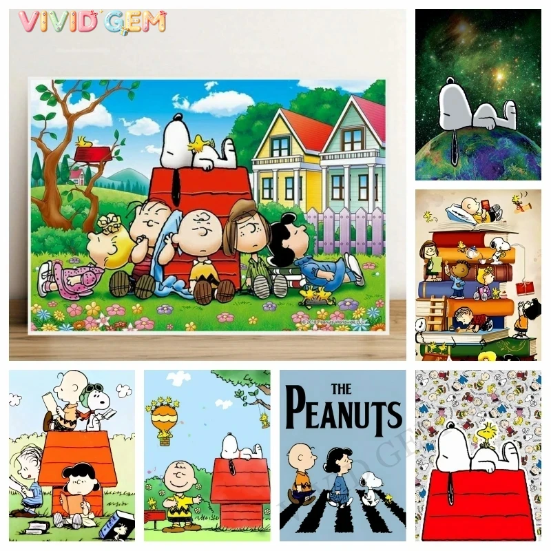 VIVID GEM 2026 New Cute Snoopy - Photo Mosaic Print ulasan dan harga