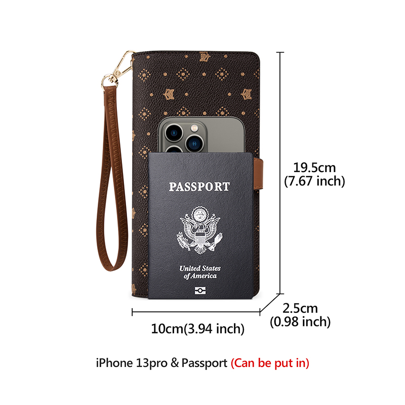 FOXER Women Long Wallet Card & - Monogram Keychain Leather ulasan dan harga