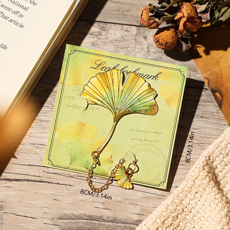 1 Pcs Vintage Leaf Bookmark Wi - Dried Flower Bookmark ulasan dan harga