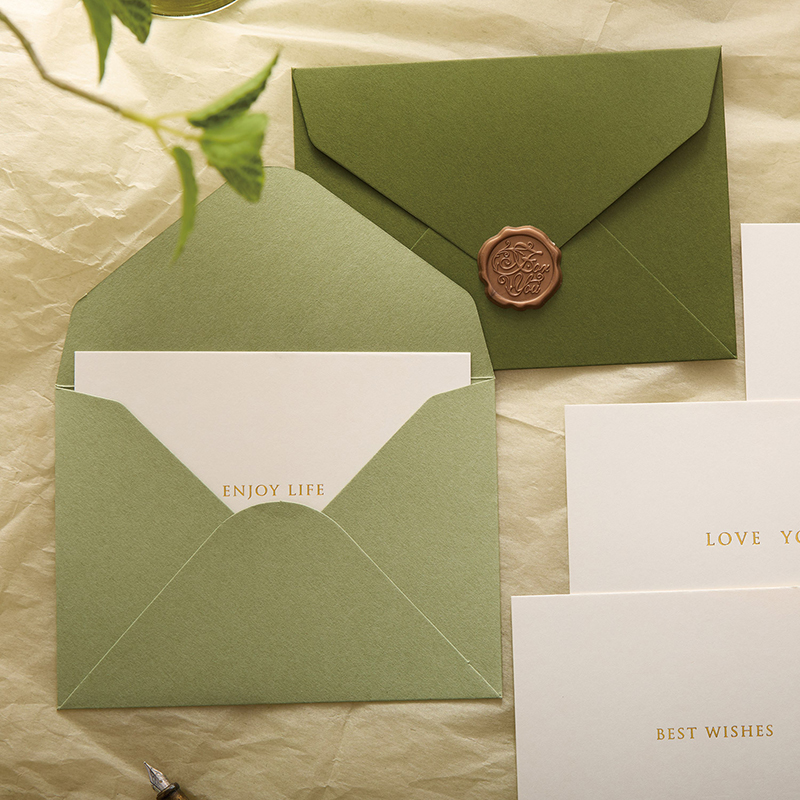30pcs/lot 16x12cm Green Envelo - Wax Seal Letter Kit ulasan dan harga