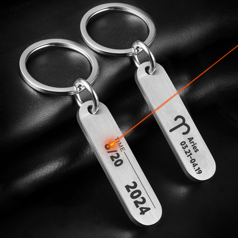 Customized Key Chains with Las - Initial Ring Custom ulasan dan harga
