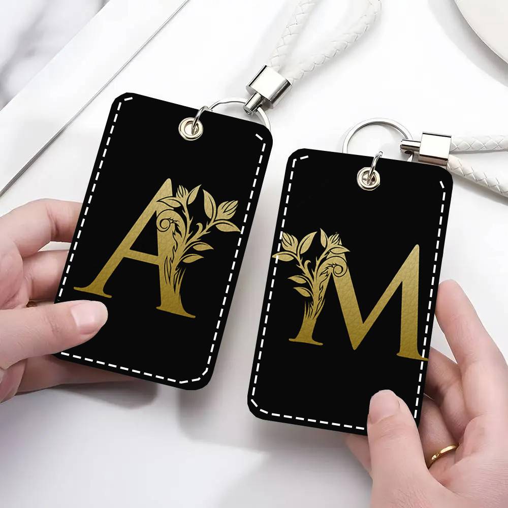 Letter Monogram Card Case Keyc - Monogram Keychain Leather ulasan dan harga
