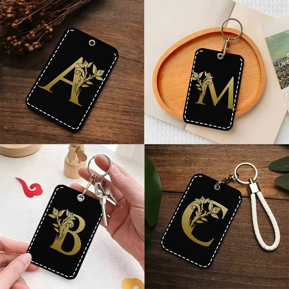 Letter Monogram Card Case Keyc - Monogram Keychain Leather ulasan dan harga
