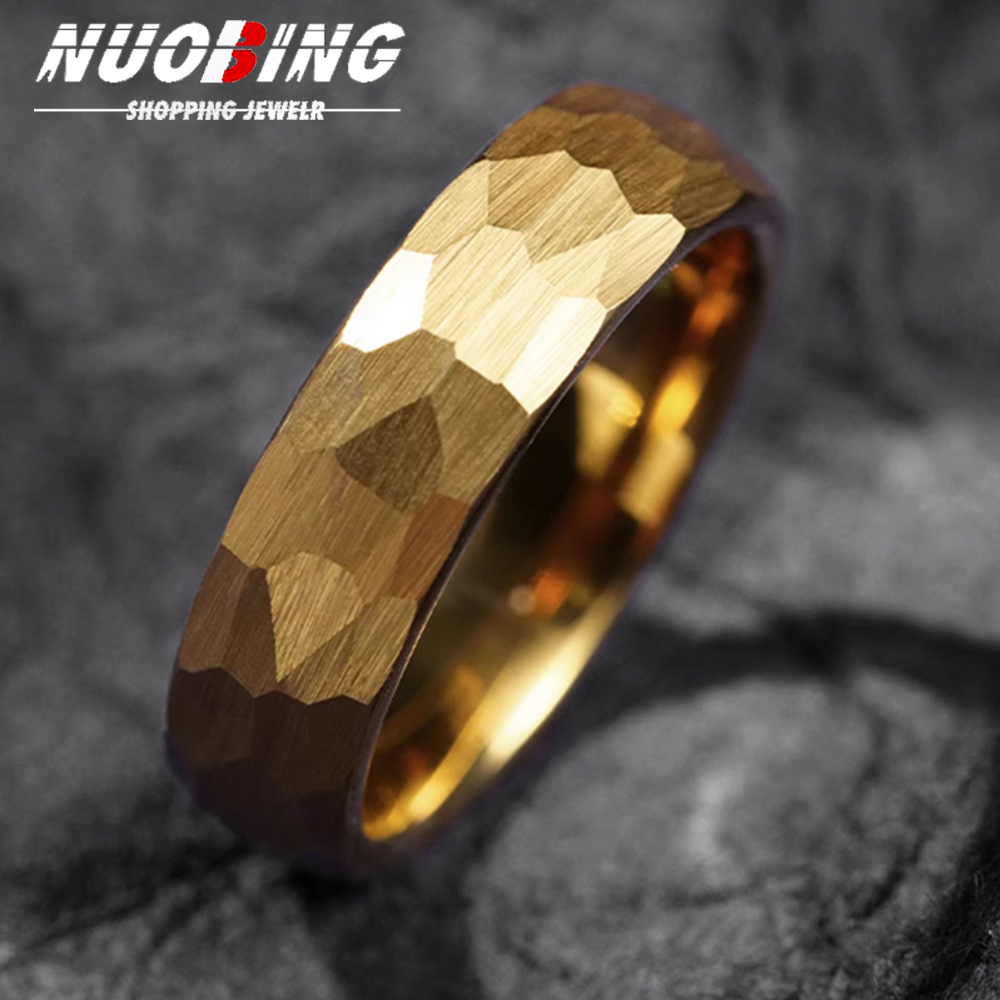 Hammered Multi-faceted Titaniu - Initial Ring Custom ulasan dan harga