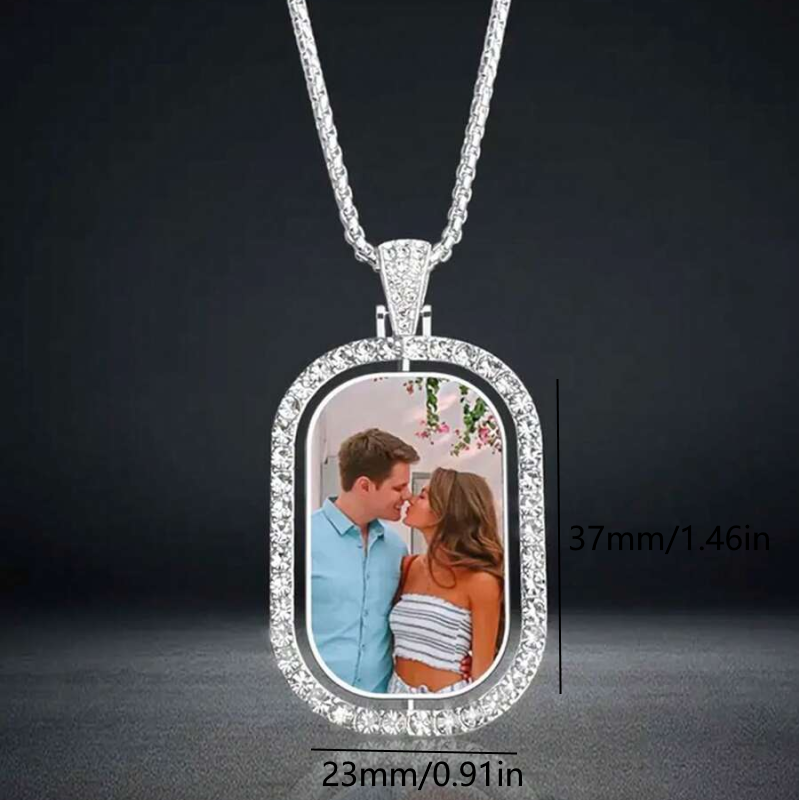 Custom Photo Pendant Necklace, - Pet Portrait Custom ulasan dan harga
