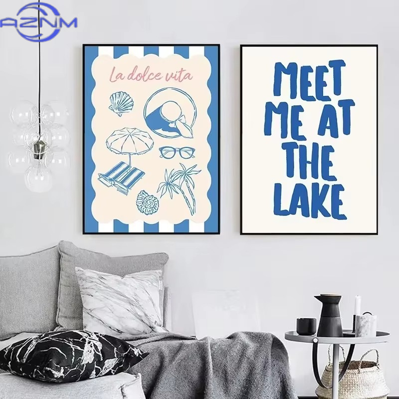 Seashells Meet Me At The Beach - Pet Portrait Custom ulasan dan harga