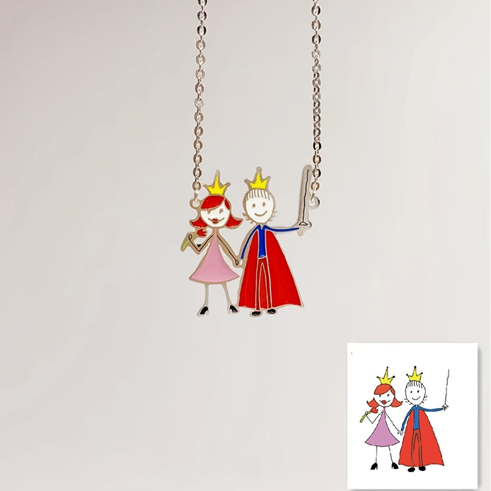 Custom Enamel Pendant Necklace - Name Necklace Custom ulasan dan harga